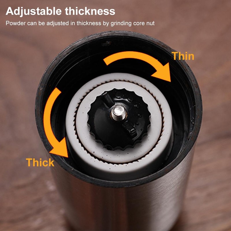 Portable Hand Manual Coffee Grinder Coffee Bean Burr Mill Hand