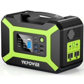 Portable Power Station 300W (Peak 600W), YKPOWER 296Wh Backup Lithium Battery Solar Generator with 110V AC Output, 60W USB-C PD Output, LED Light, Power Station for Outdoor Camping Travel RV CPAP Home