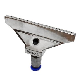 heyous Gray Extra Wide Blow Nozzle 2 Part Plug 8MM Compressed Air Water Oil Flat Combed F Nozzle Tip for Garden Irrigation High Pressure Systems Cleaning Equipment