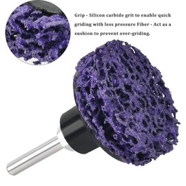 Pack of 10 Sanding Disc, Cleaning Disc, Coarse Cleaning Disc, 50 mm, 2 Inch CSD Disc, Surface Processing or Paint Removal, Polishing for Drilling, Roller Sanding Disc with Disc Pad Holder