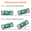 Digital Protractor Level Gauge, 4 X 90° Magnetic Inclinometer with
