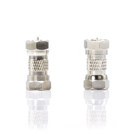 THE CIMPLE CO Cable Extension Coupler for Coaxial Cables - 50 Pack - F81 (Male to Male) 3GHz Satellite, Cable TV, and Cable Internet Rated