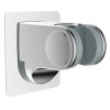 Hibbent Wall Mount Strong Adhesive Shower Head Holder,Waterpr - Chrome