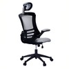 Modern High Back Mesh Executive Chair With Headrest And Flip