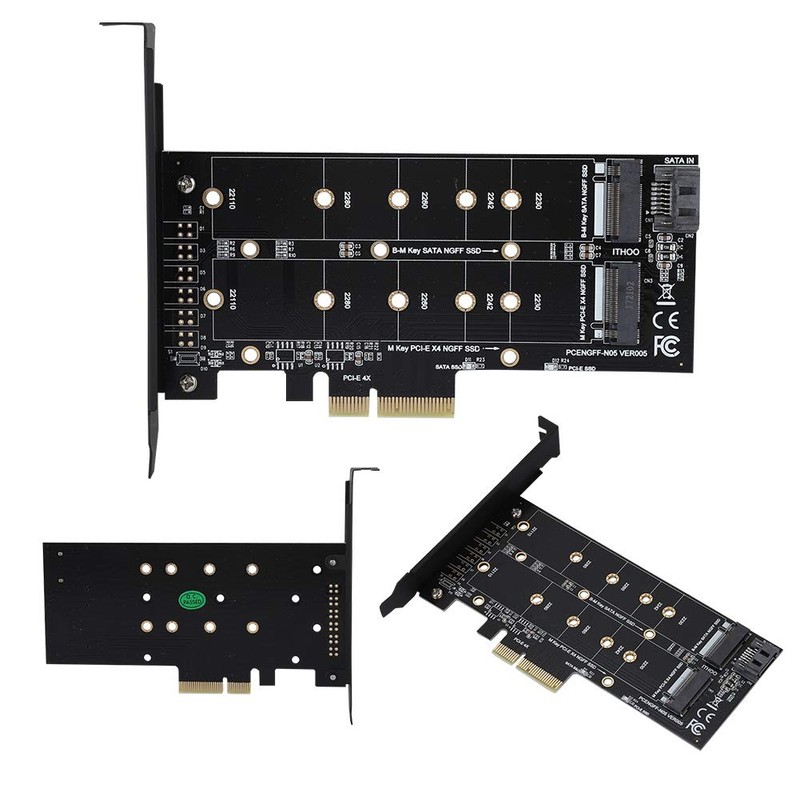 Bewinner PCI Adapter Card, PCI-E 4X to M.2 NVMe SSD