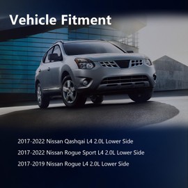 AUCERAMIC Lower Engine Oil Pan with Drain Plug Fit for Nissan Qashqai 2017-2022, Rogue Sport 2017-2022, Rogue 2017-2019 L4 2.0L Replaces 111104BB1B 111104BB0B