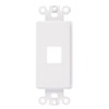 ChaosssCo Decorative Keystone Wallplate Insert Port, 1 Port, 10 Pack