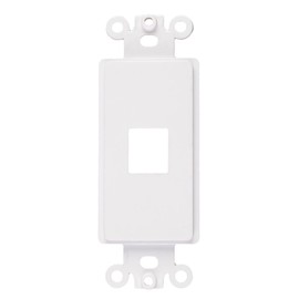 ChaosssCo Decorative Keystone Wallplate Insert Port, 1 Port, 10 Pack White