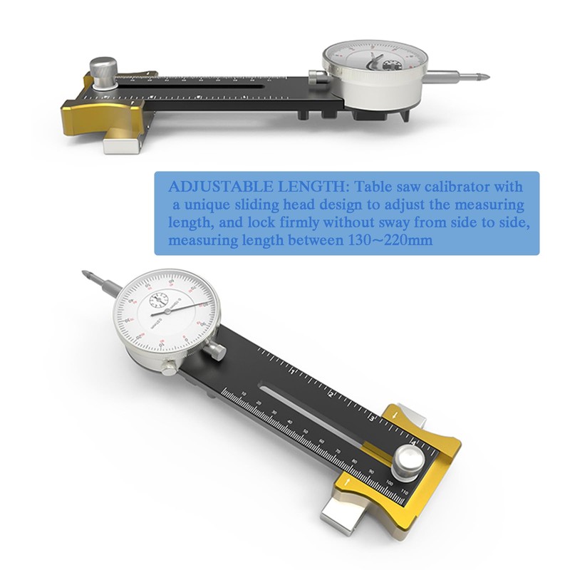 Table Saw Miter Gauge - Table Saw Dial Indicator Gauge,