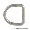 BOOTSTEILE BRAUER Pack of 5 D-Ring Welded, Polished, Diameter 8