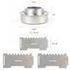 Stainless Steel Outdoor Windproof Alcohol Stove for Camping Cooking Picnic