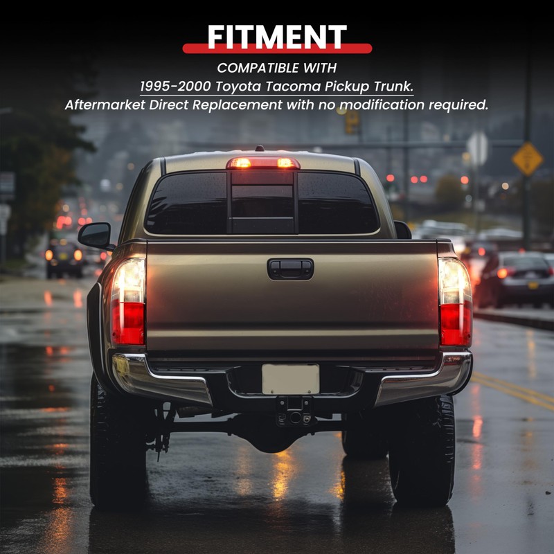 HECASA Tail Lights Compatible with 1995-2000 Toyota Tacoma Pickup Trunk