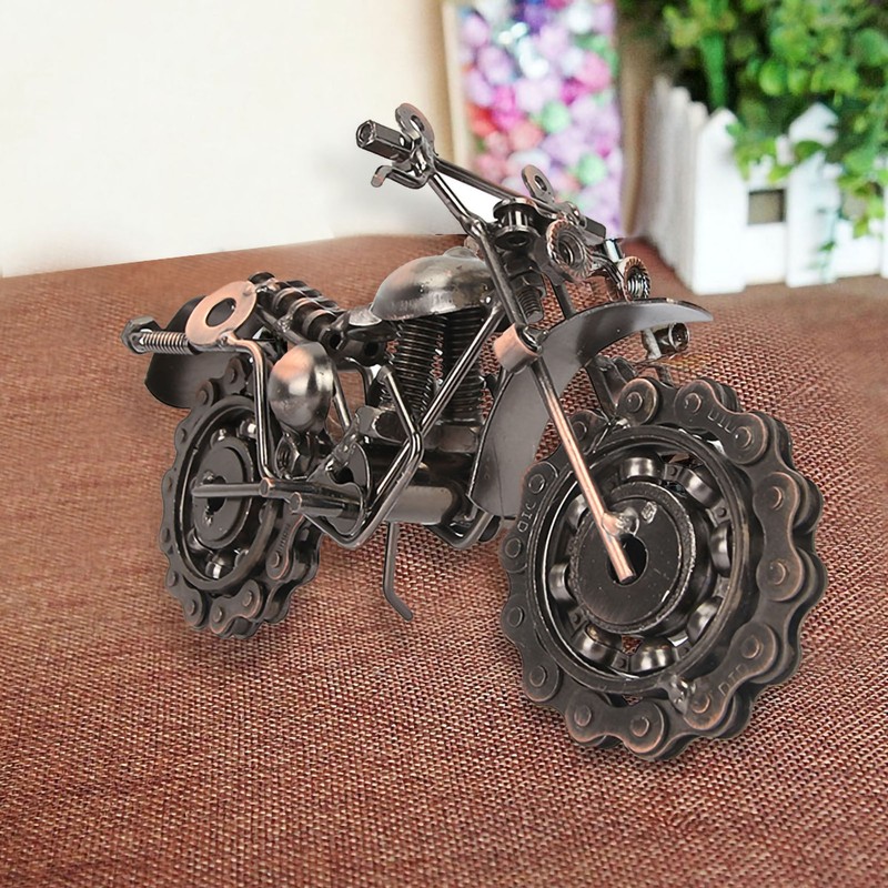 Motorcycle Model Metal Motorcycle Collection Ornaments Birthday Gift Office Home