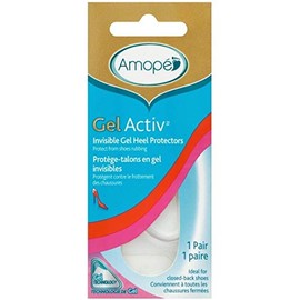 Amope Gelactiv Invisible Gel Heel Protectors, 1 Pair, Clear