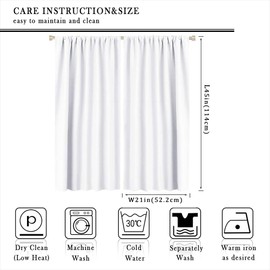 TIKRBMLB Black White Yoga Meditation Blackout Curtains for Bedroom Living Room, Moon Star Woman Silhouette Thermal Insulated Room Darkening Curtain- 2 Panels 42" W x 45" L