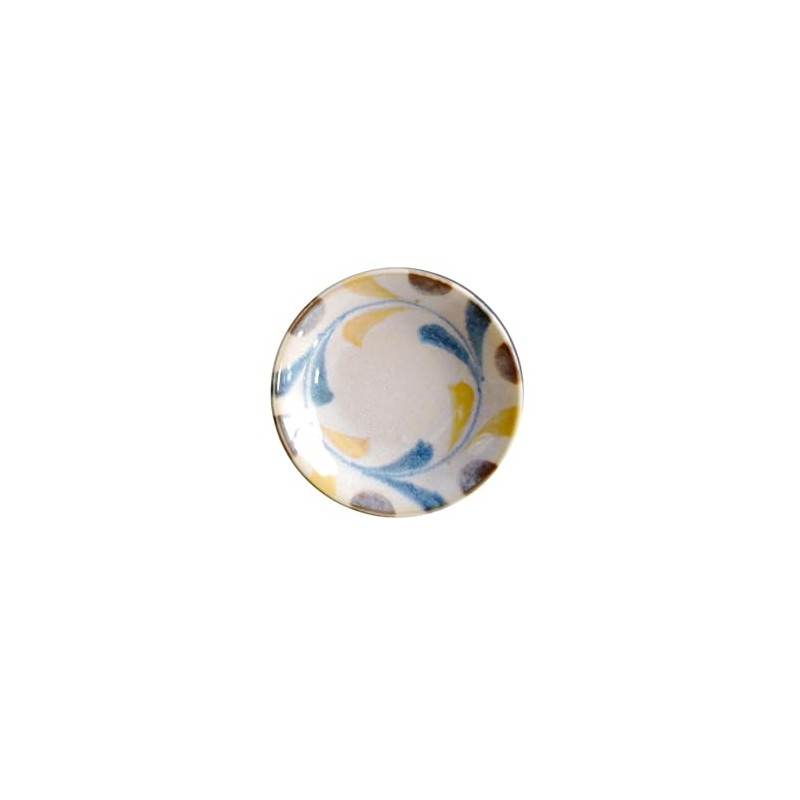 Awasaka Brush Color Brush Sai Bean Plate, Diameter 3.5 x