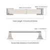 9BUILD 10 Pack 4 Inch Cabinet Handles Brushed Satin Nickel