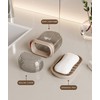 Doter Travel Soap Case, Leakproof Soap Container with Lid, Portable