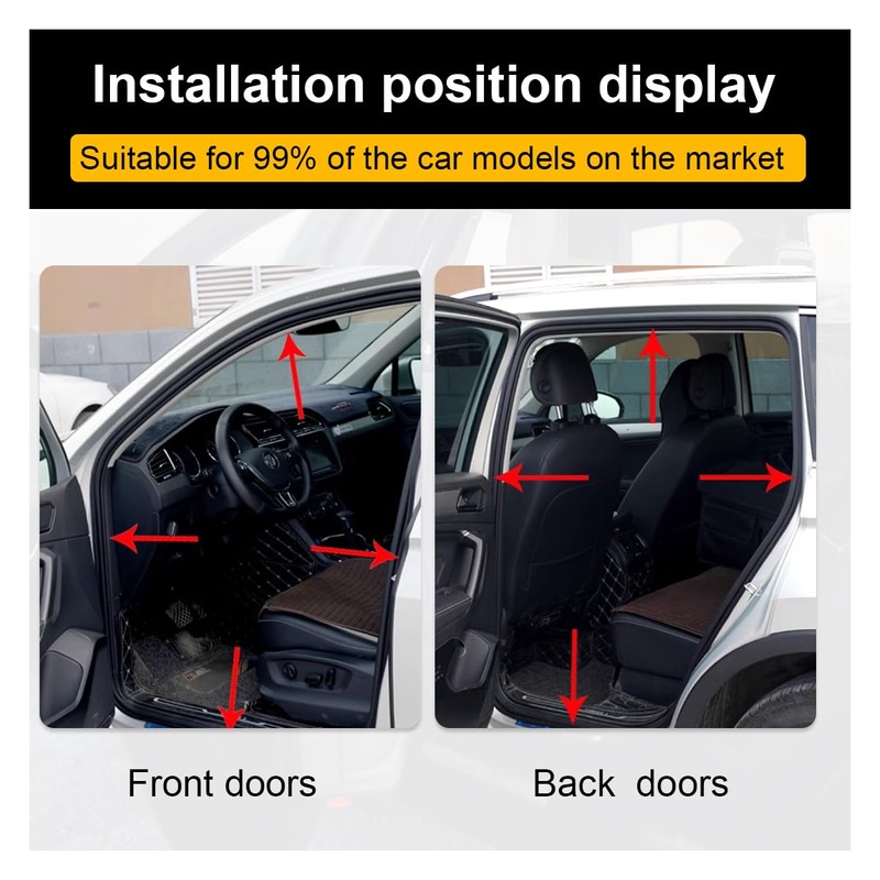 DUSCOKE 52.5FT Car Door Seal Strip, Double Layer 5-Hole Automotive