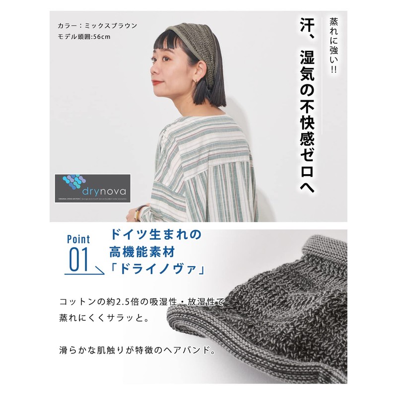 Charm, Dry Nova, Antibacterial, Deodorizing, Mesh, Turban, Sweatproof, Face Washing,