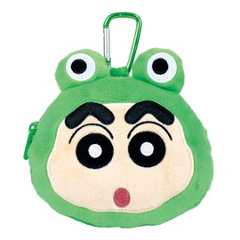 Tees Factory Crayon Shin-chan Plush Zipper Mascot Pouch with Carabiner KS-5546156KA