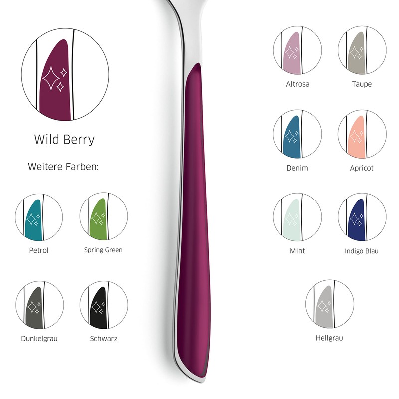 KUPPELS Prism Cutlery Set Stainless Steel Apricot