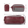 Londo Genuine Leather Travel Toiletry, Makeup, Shaving Organizer Bag -