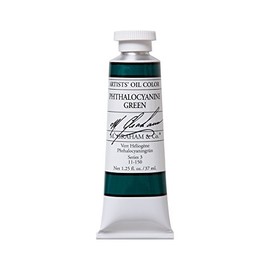 M. Graham Artist Oil Paint Phthalo Green 1.25oz/37ml Tube