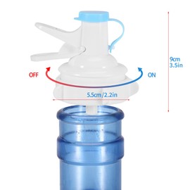HAOHIZE Water Dispenser Valve, Manual Water Bottle Pump Reusable Cap Fast Water Spout for 5 gallon water bottles, not for threaded mouth
