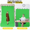 Qoolfoto Green Screen Backdrop Kit, 5x7ft T-Shaped Stand with Flat