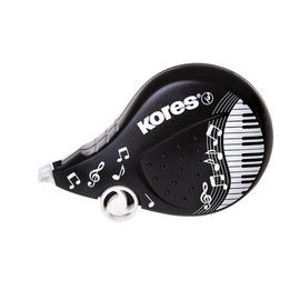 Kores KR84901 Korrekturroller, 8 m x 4.2 mm, schwarz/weiß