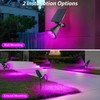 T-SUN [2 Pack] LED Solar Spotlights, Waterproof Outdoor Security Landscape