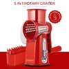 SUSTEAS Rotary Cheese Grater with Handle - Vegetable Shredder with