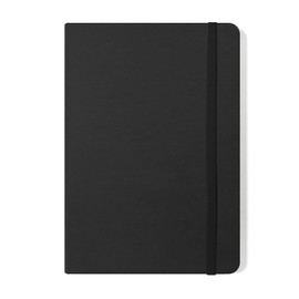 Silvine A5 Executive Soft Feel Notebook Black. 160 Pages (80 Sheets) Ruled 7mm feint. Ref 197BK (148 x 212mm), 391133