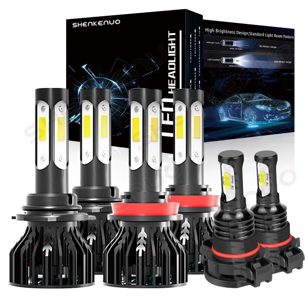 SHENKENUO For Jeep Grand Cherokee 2011 2012 2013 LED Headlight