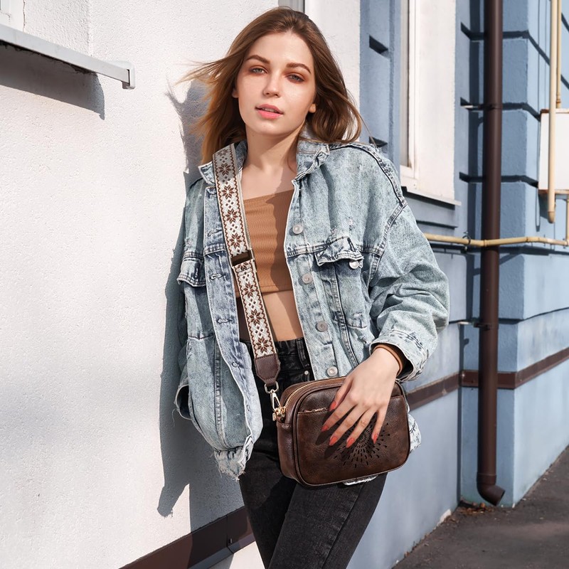 APHISON Crossbody Bags for Women Trendy,Vegan Leather Small Crossbody Purses