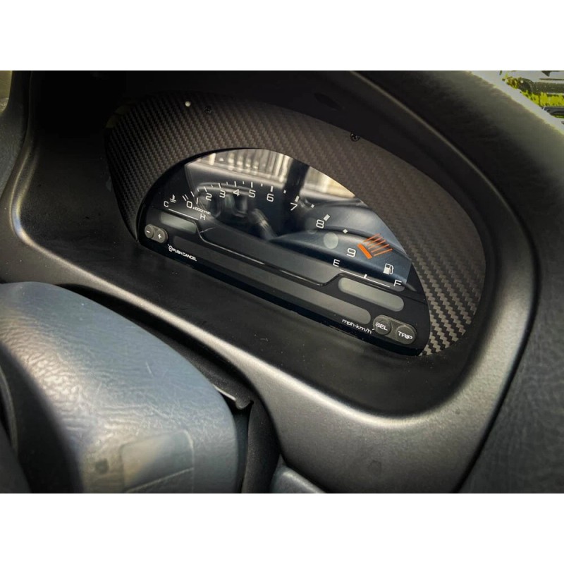 RPSDZN Twill Dry Carbon Fiber S2000 Cluster Conversion Bezel for