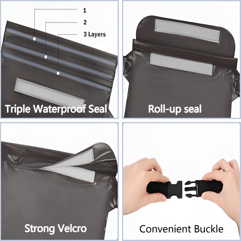 Waterproof Pouch Bag Case, Waterproof Pouch Bag with Adjustable Waist