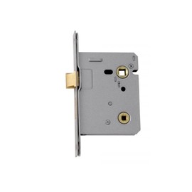 UAP Mortice Bathroom Lock 65mm - Mortice Door Lock Thumbturn Locking Door Security for Bathroom, Door Latch Mortice Lock for Internal Wooden Doors (Polished Stainless - 65mm)