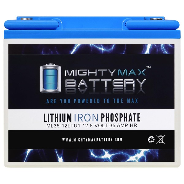 Mighty Max Battery 12V 35AH U1 Lithium Replacement Battery for