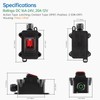 GKEEMARS Inline Cord Waterproof Switch with Red Light Rocker Button,