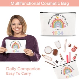 4MELLY 60th Birthday Gifts for Women Canvas Tote Bag Unique Birthday Gifts Set for Mom Wife Grandma 60 Years Old Gifts for Her