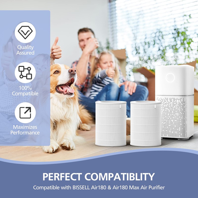 Air180 Replacement Filter, Compatible with BISSELL Air180 and BISSELL Air180