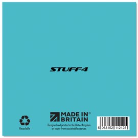 Stuff4 Cute Paper Anniversary Card for Boyfriend Girlfriend - 1 Year Together - Happy 1st Wedding Anniversary Cards for Women Men, 5.7 x 5.7 Inch Greeting Cards for First Anniversaries