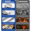 BBQ Net Tube - 2 Pack Rolling BBQ Basket, Quadratisches
