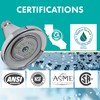 Niagara Conservation High Efficiency 1.75 GPM Earth Luxe 3-Spray Showerhead