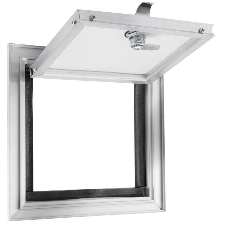 Tough Grade Aluminum Diamond Plate Compartment Door with Lock |
