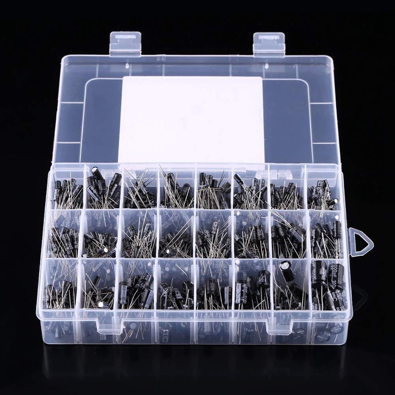 Capacitor Electrolytic Capacitor 500pcs 24 Values Set Aluminum Capacitor 10V~50V