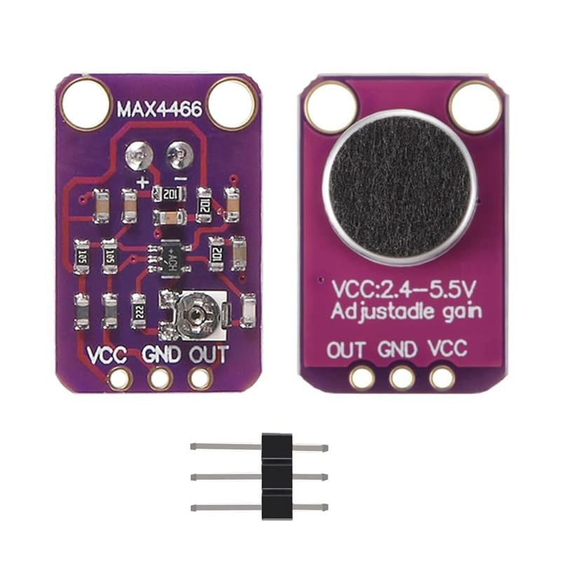 GY-MAX4466 Electret Microphone Amplifier, with Adjustable Gain Control for Arduino,