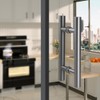 Ranbo Gray 8" (CTC) Back to Back Shower Door Handle,
